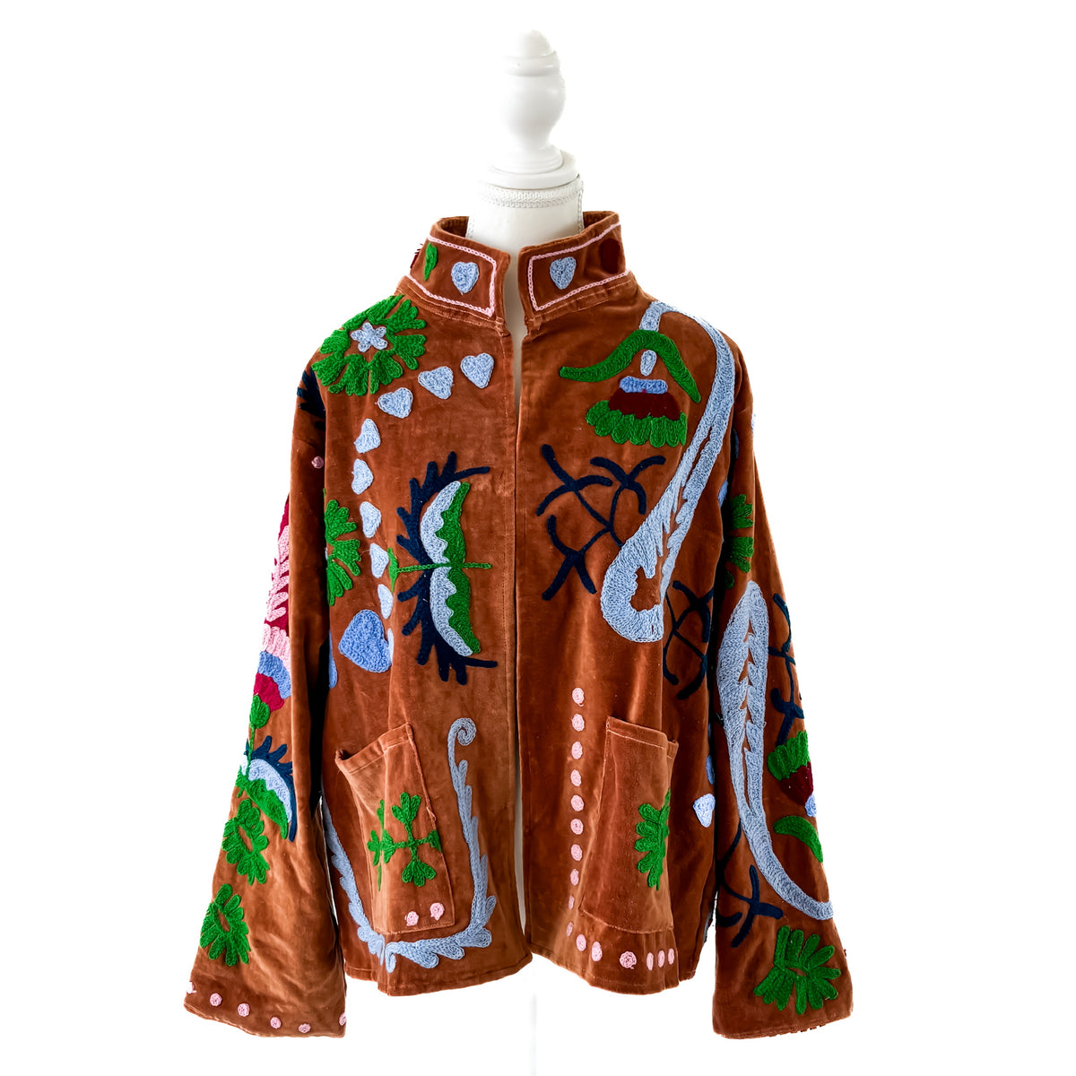 W&W Love Velvet Jacket Suzhani Cinnamon