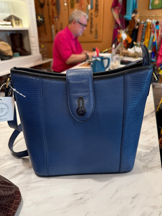 DIDIER LAMARTHE Blue Leather Bag