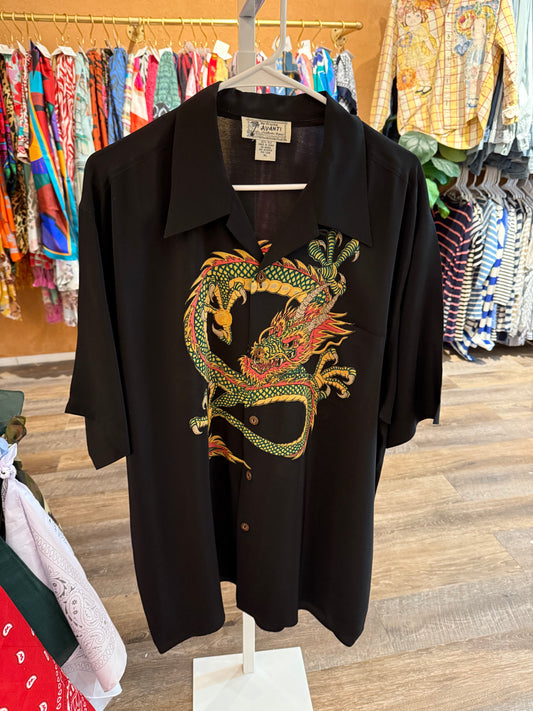 VINTAGE AVANTI DRAGON BLACK SHIRT