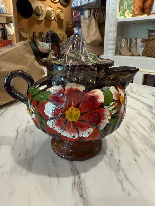 VINTAGE Mexico Earthenware Teapot