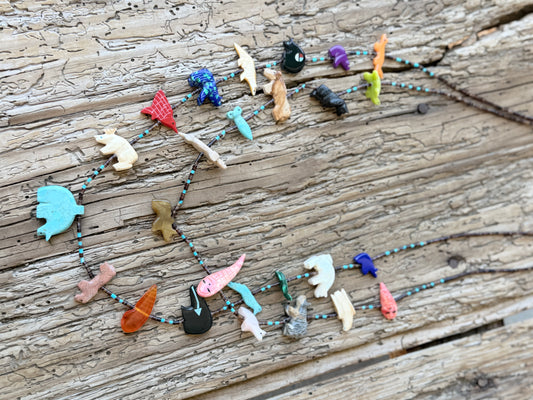 VINTAGE Native American Zuni-Style Necklace