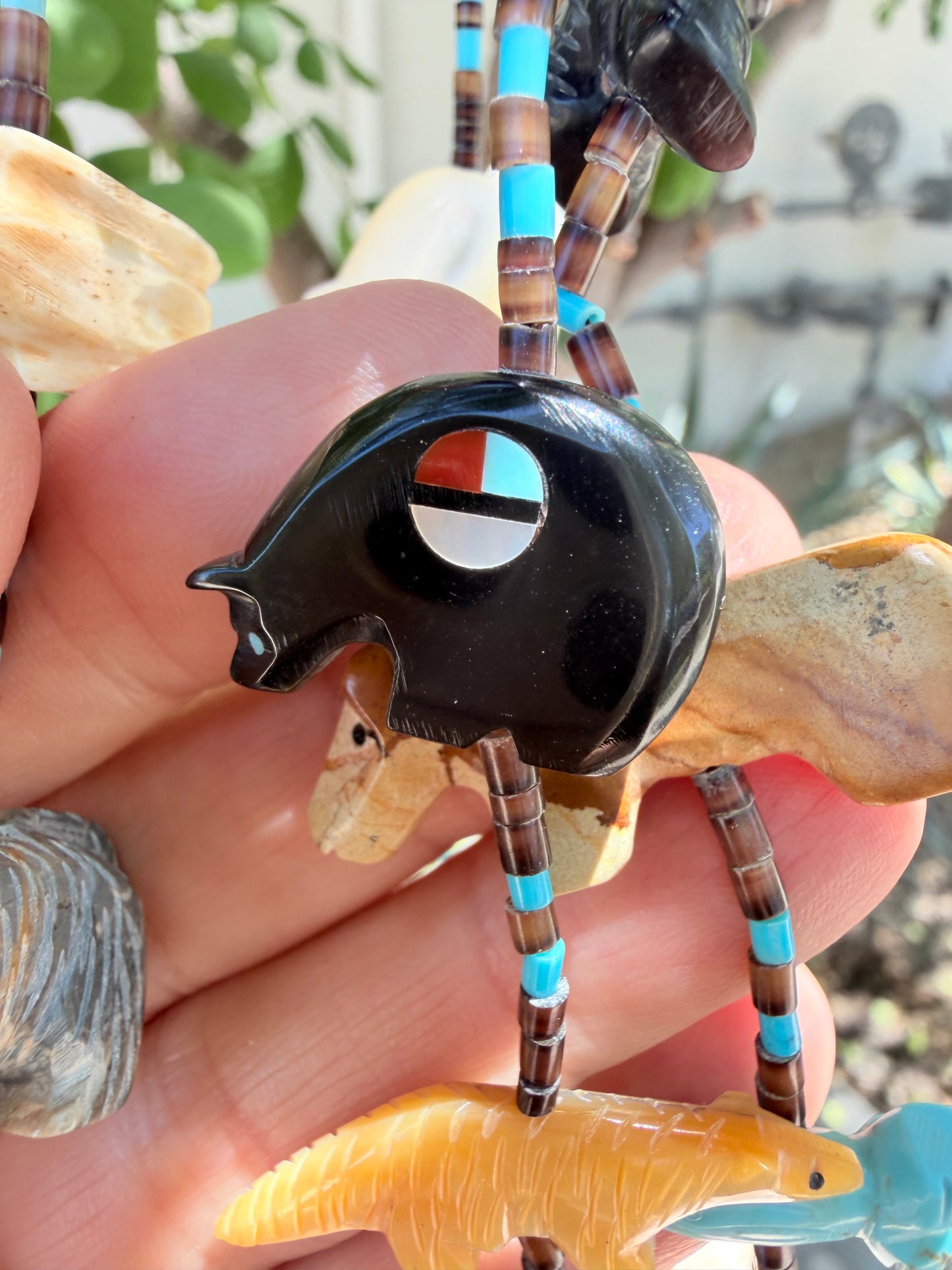 VINTAGE Native American Zuni-Style Necklace