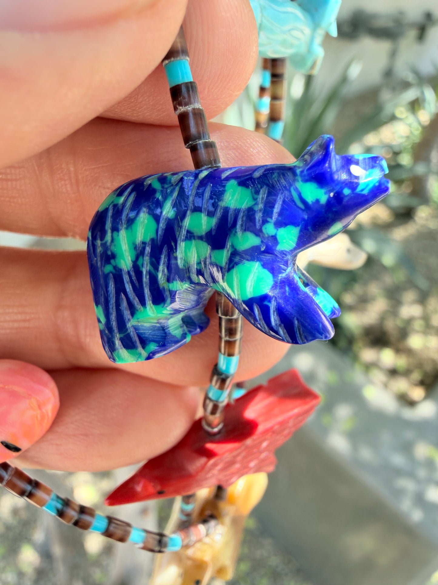 VINTAGE Native American Zuni-Style Necklace