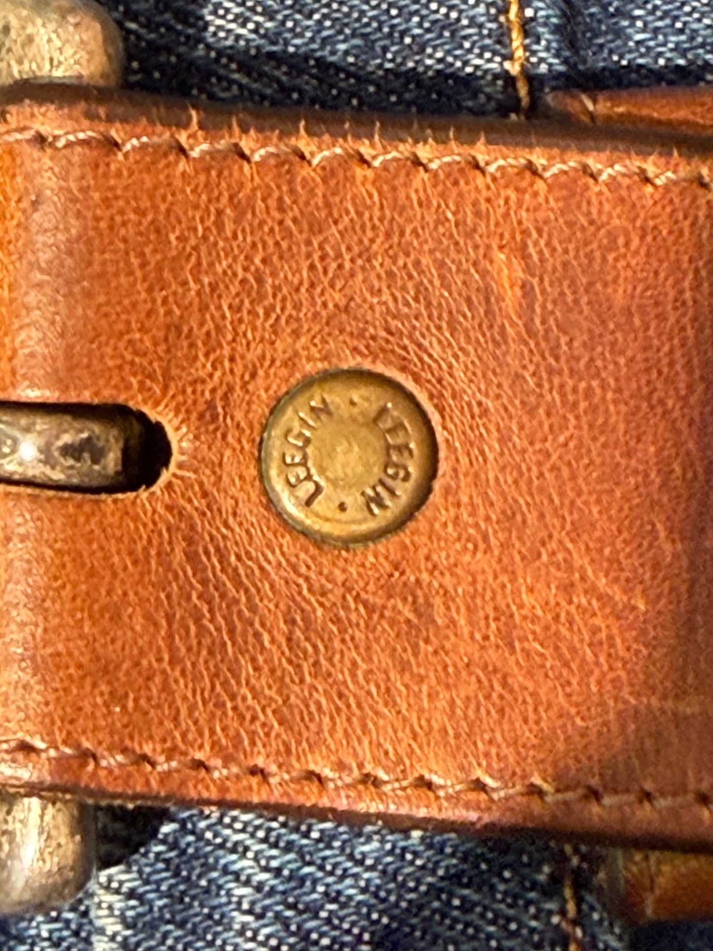 Vintage Leegin Western Leather Belt – Made in USA – Size 34