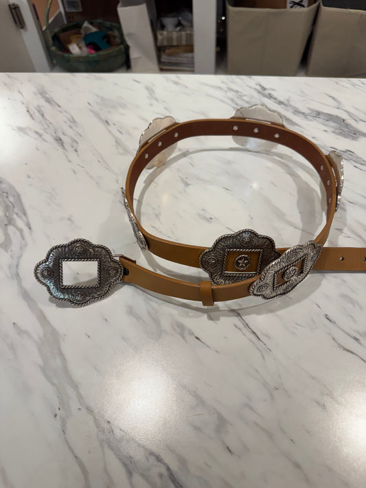 VINTAGE Montana Silver Concho Belt