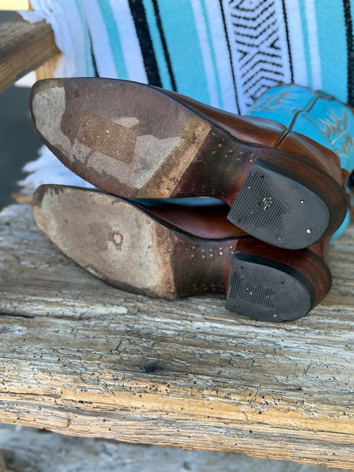 Tony Lama Men's Boots Brown/Turquoise