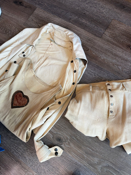 SUEDE ROCKSTAR 3 Piece Set, VINTAGE Size 2