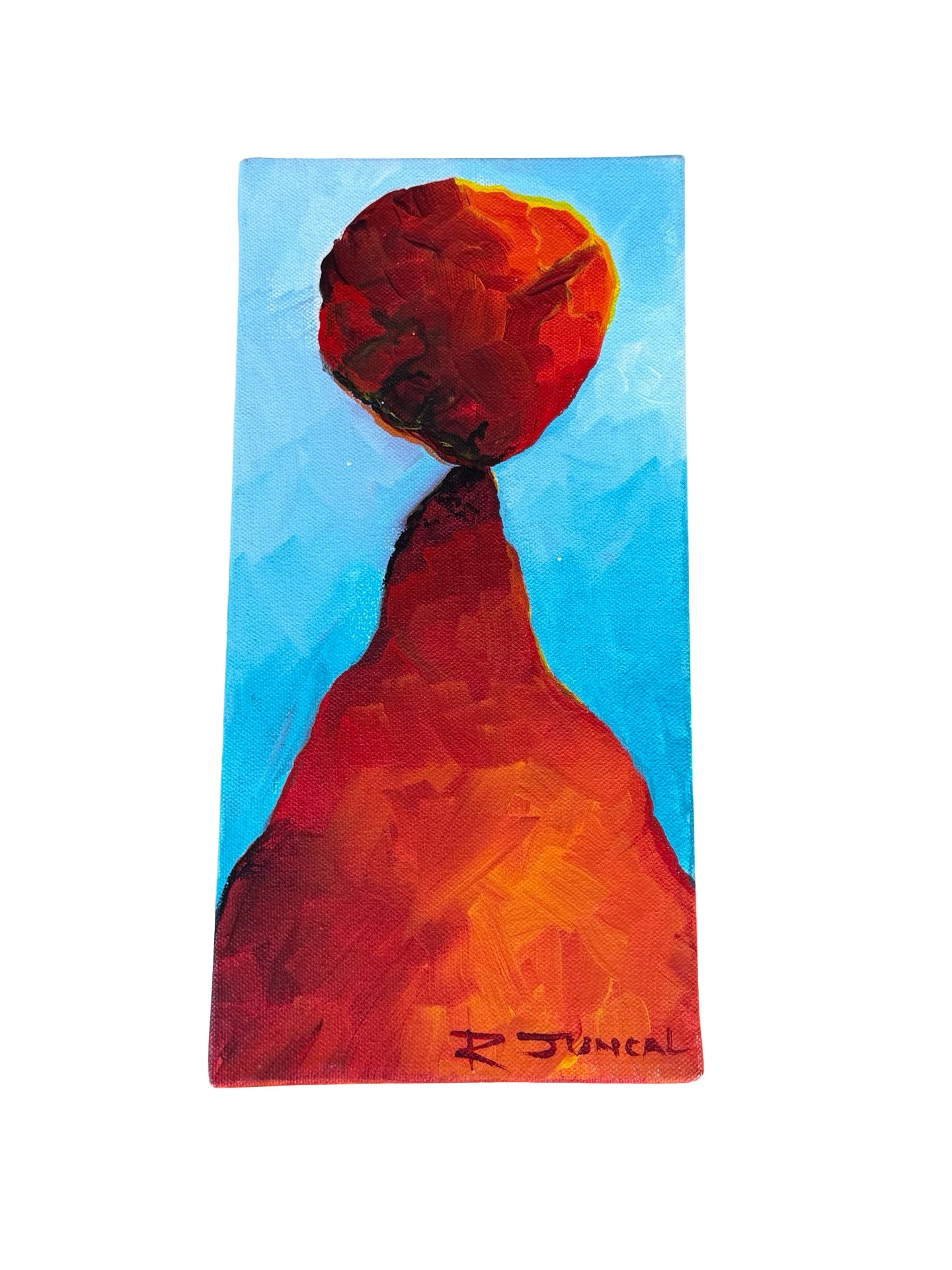 Original Ron Juncal Painting – Stacked Stone Art | Carlsbad Artist