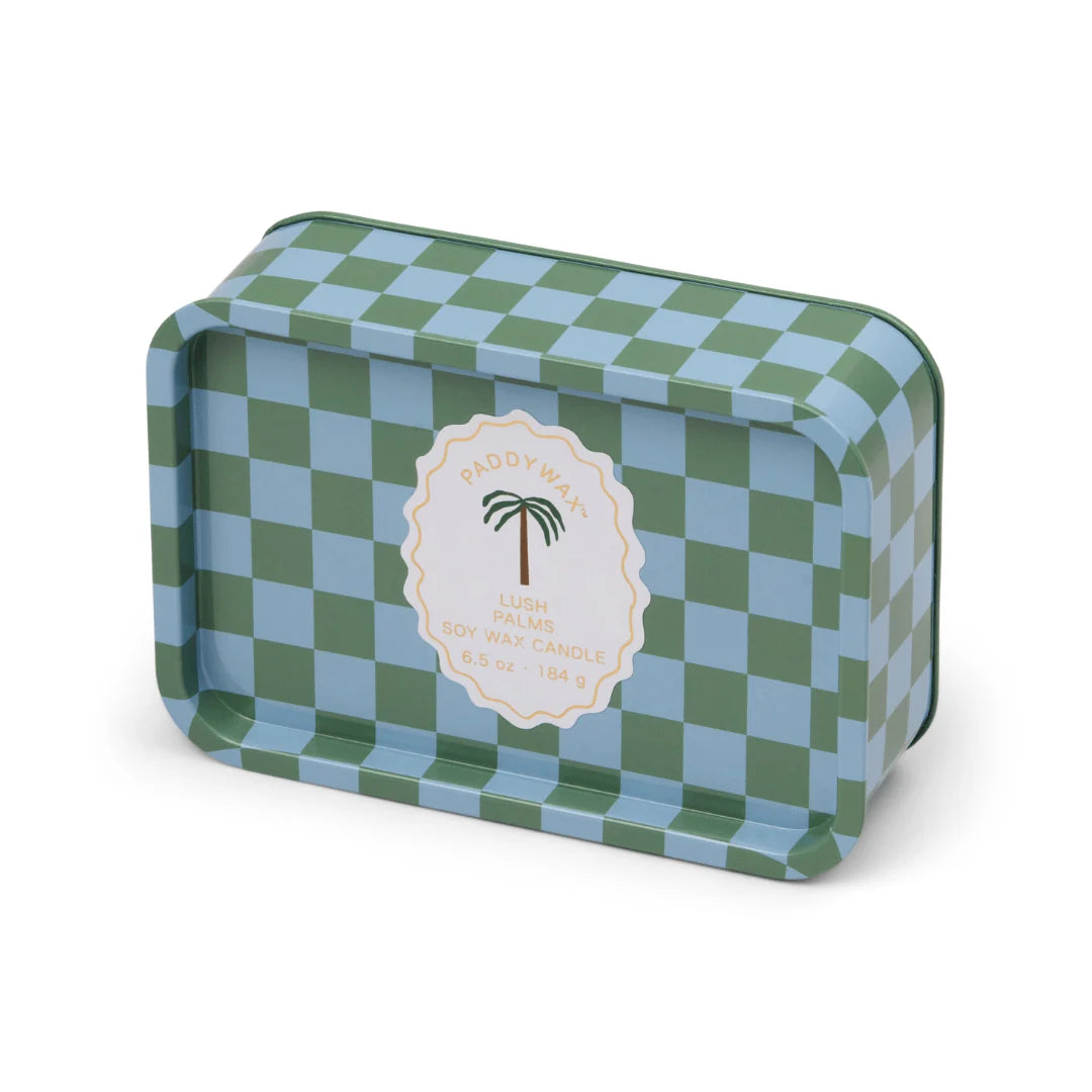 A DOPO Soy Tin Candle LUSH PALM