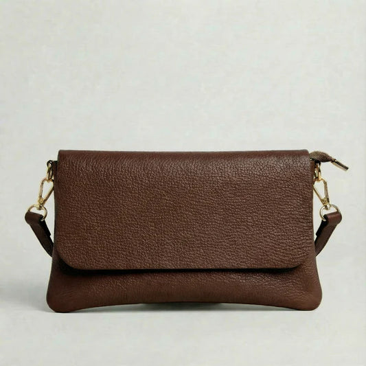 CROSSBODDY PEBBLE BAG CHOCOLATE