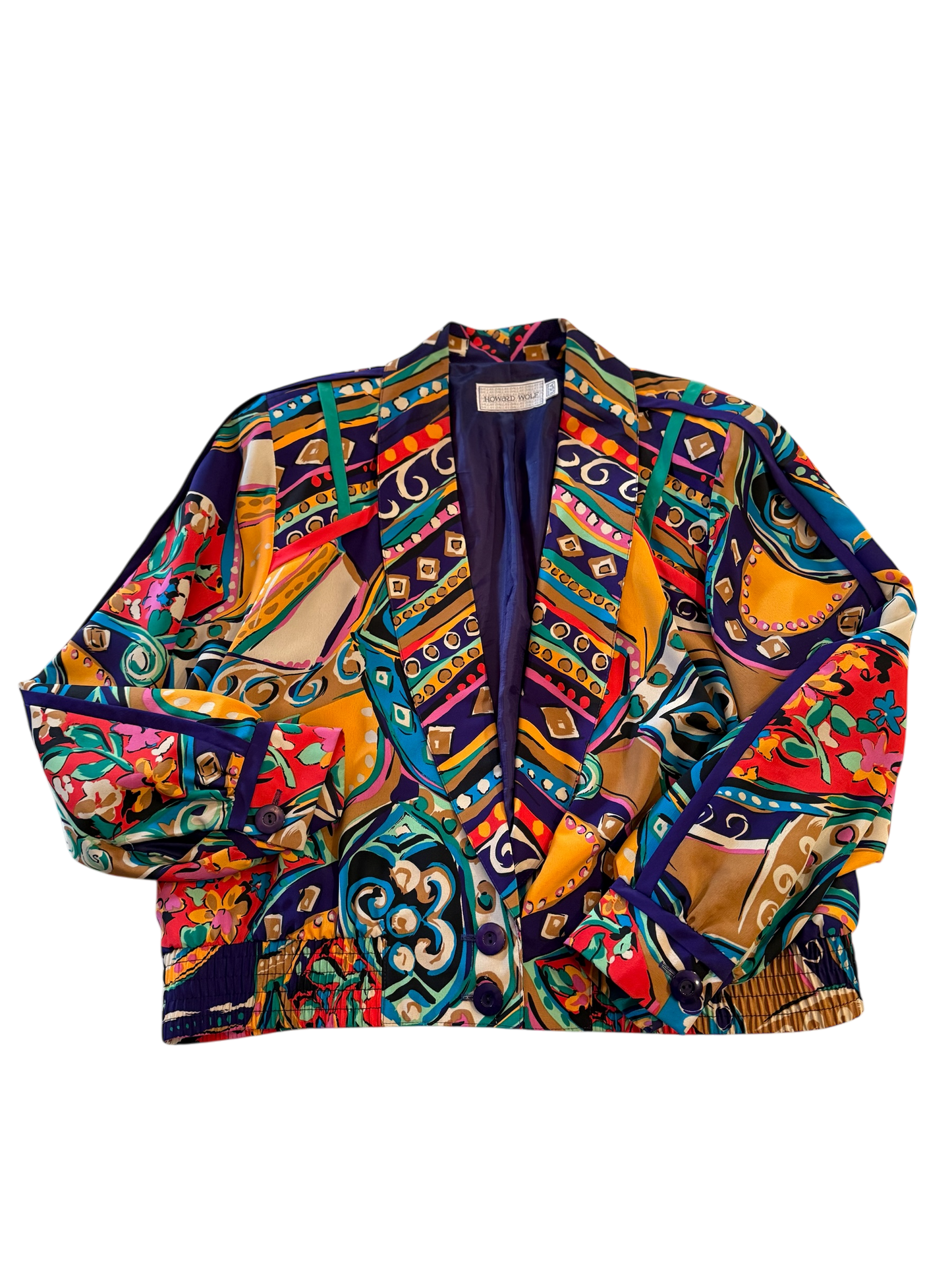 VINTAGE HOWARD WOLF Bomber Jacket, 1980's