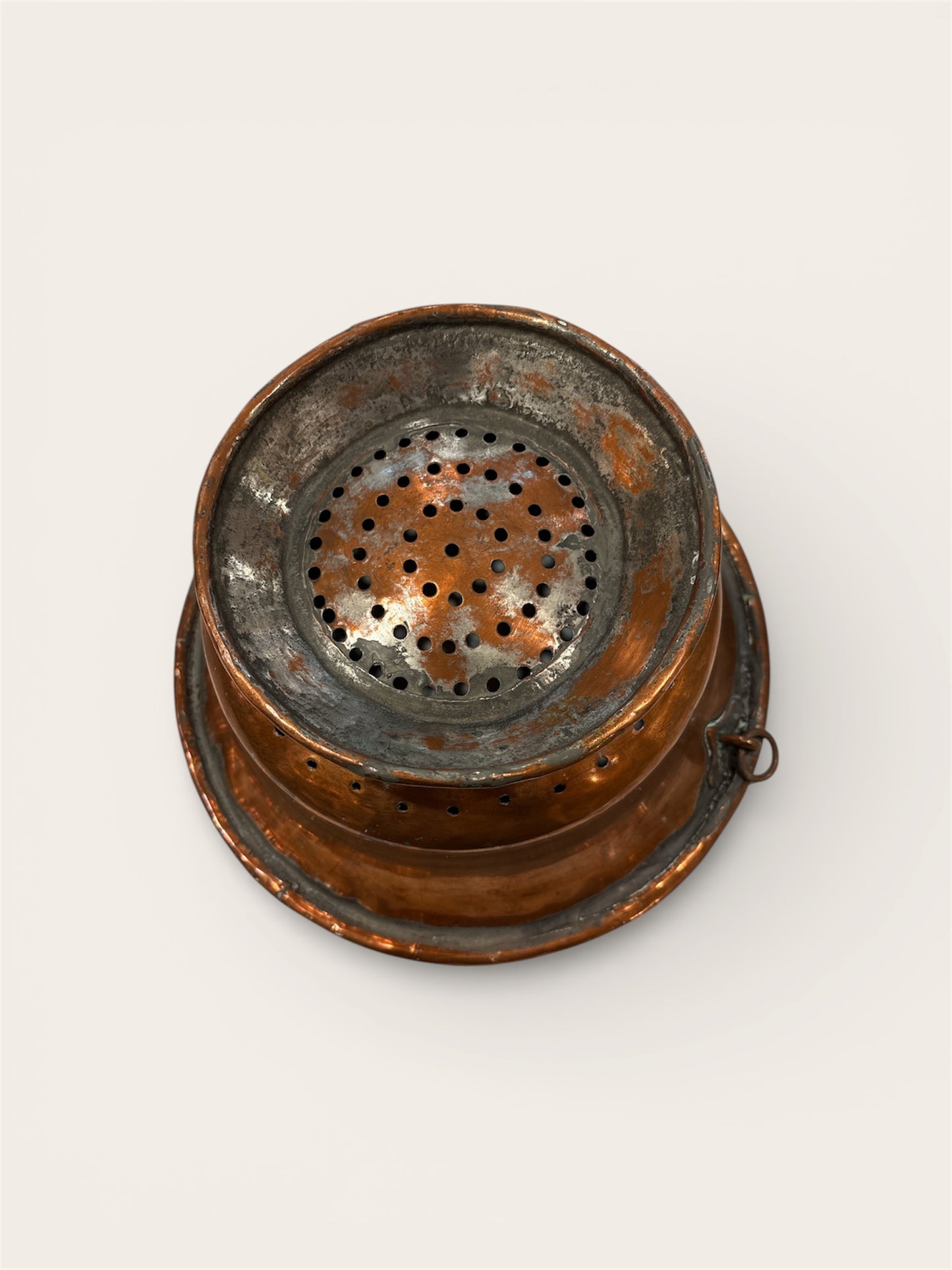 VINTAGE 1920s  COPPER STRAINER
