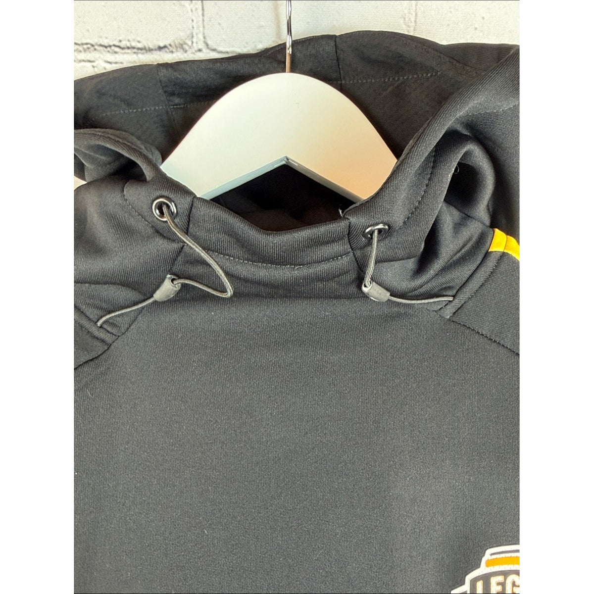 CAPELLI SPORT Legends Black Yellow Pullover Hoodie Athletic Sweatshirt NWOT