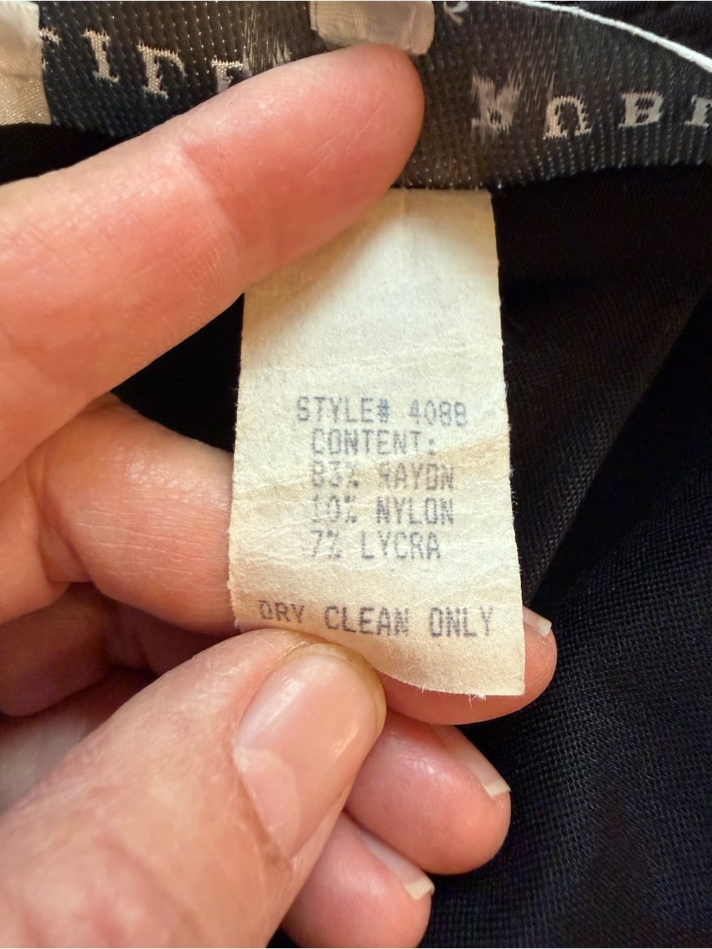 LILLIE RUBIN Black Halter Dress with Rhinestone Trim Size 4