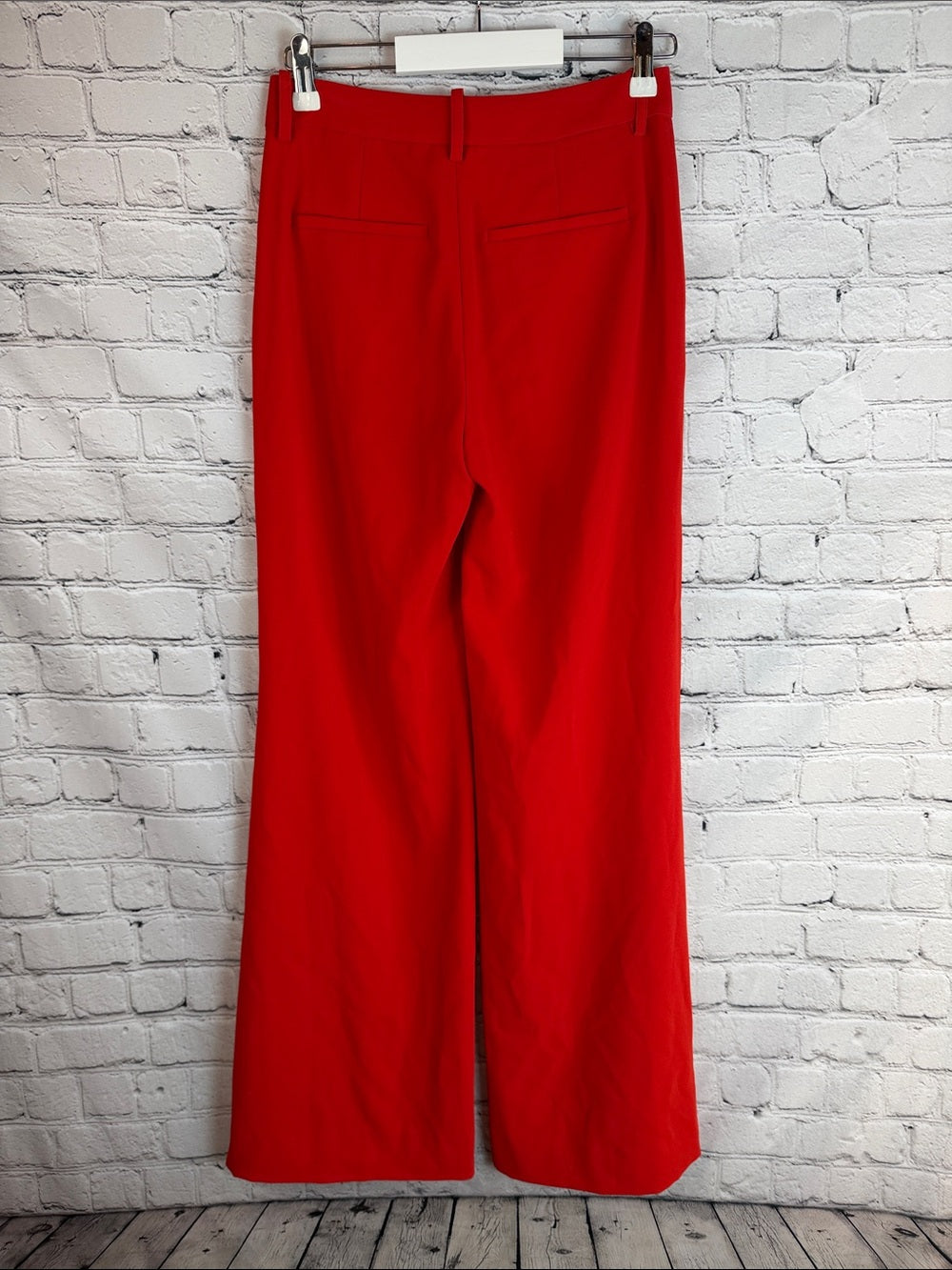 ALICE + OLIVIA Red High Waist Dress Pants Tailored Size 2