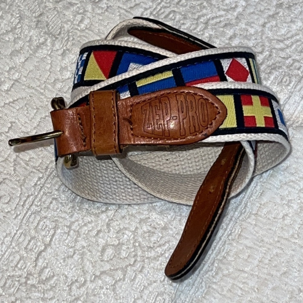 ZEP-PRO Men’s Nautical Flag Belt, Size 44