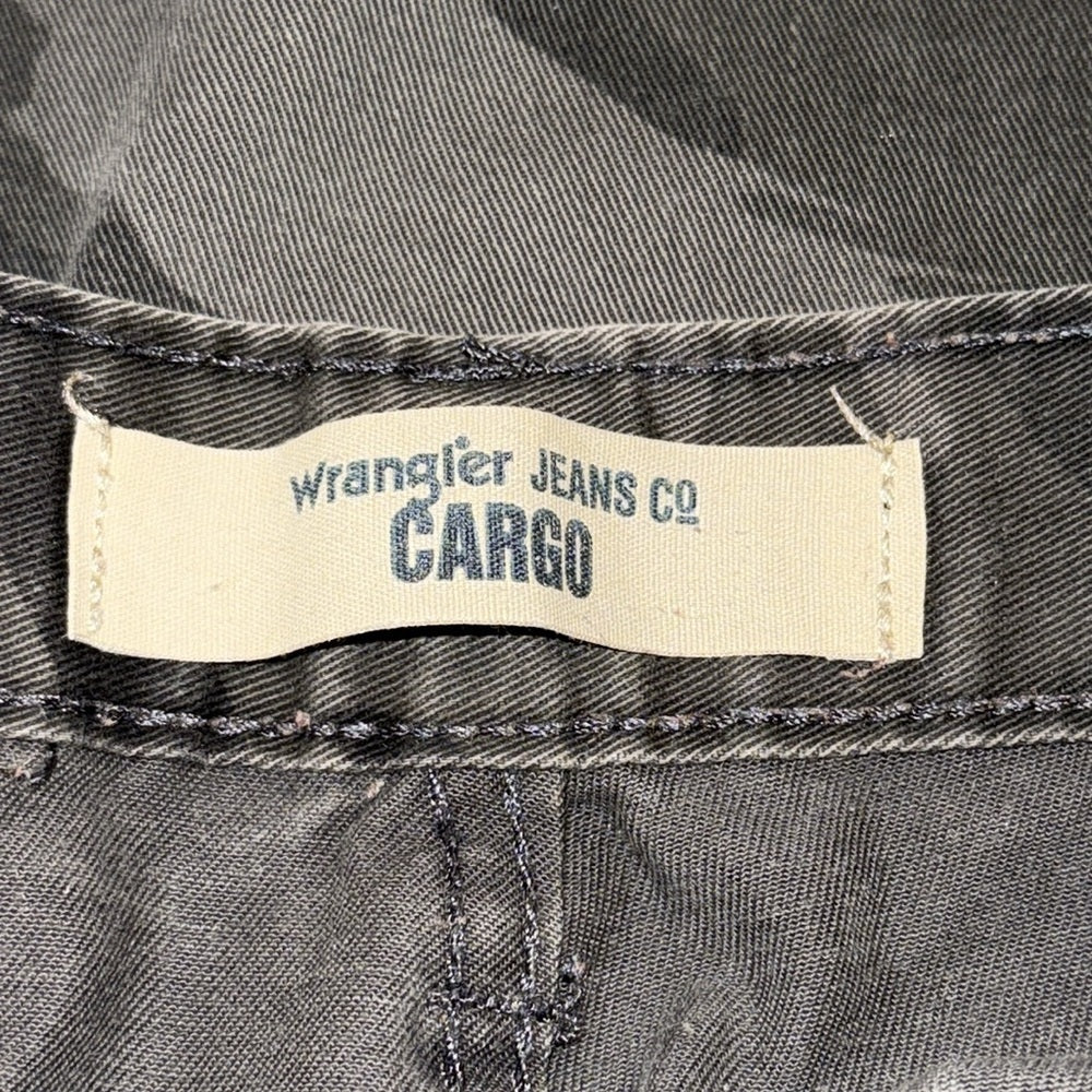 WRANGLER Camo Cargo Pants 40x32 Distressed Faded Military Utility Workwear