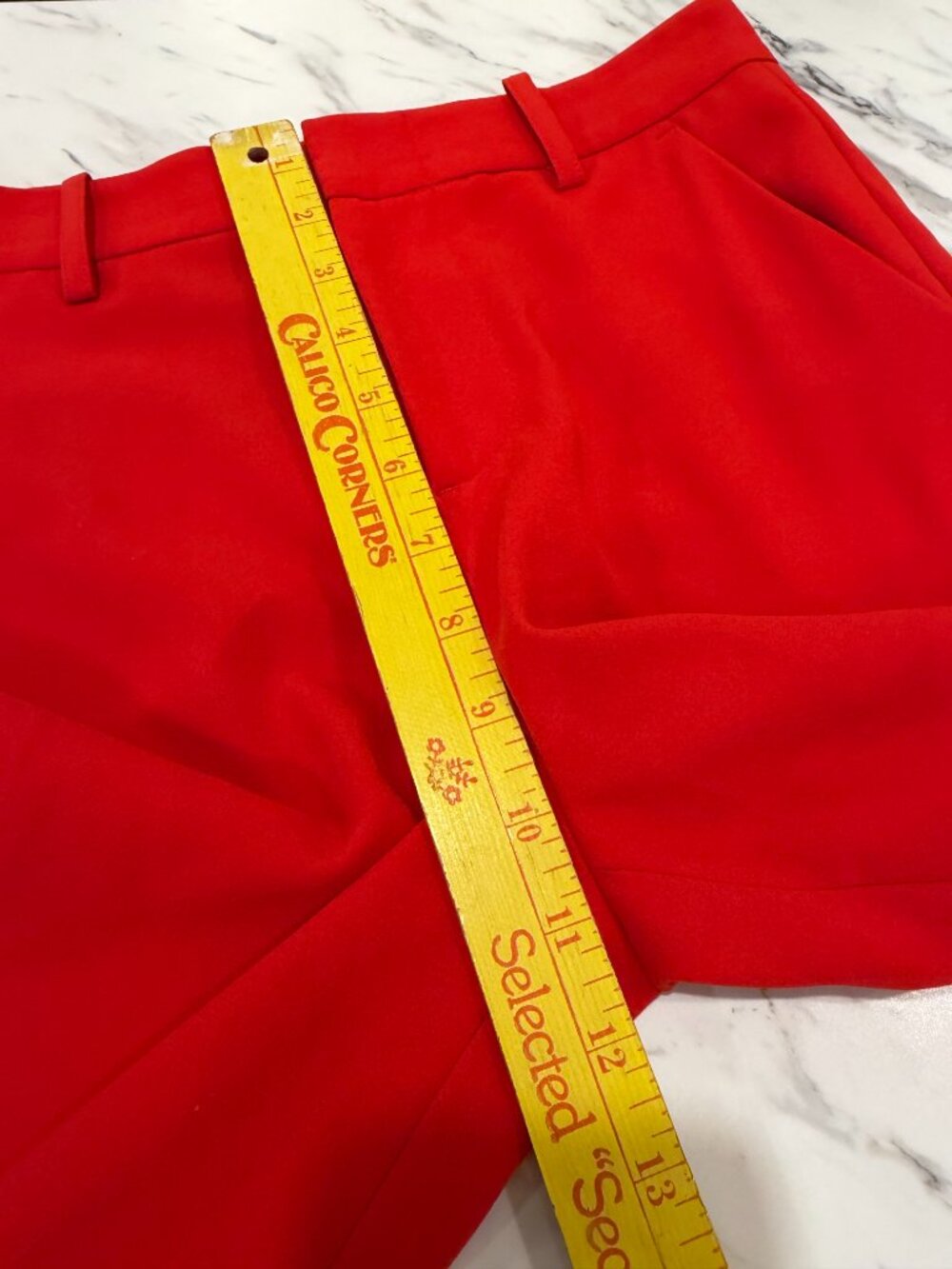 ALICE + OLIVIA Red High Waist Dress Pants Tailored Size 2