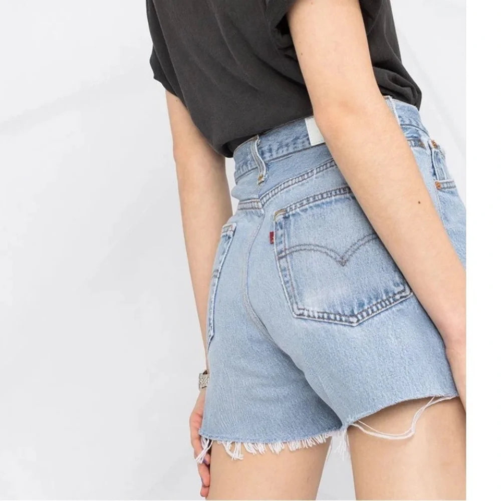 Re/Done Jean Shorts