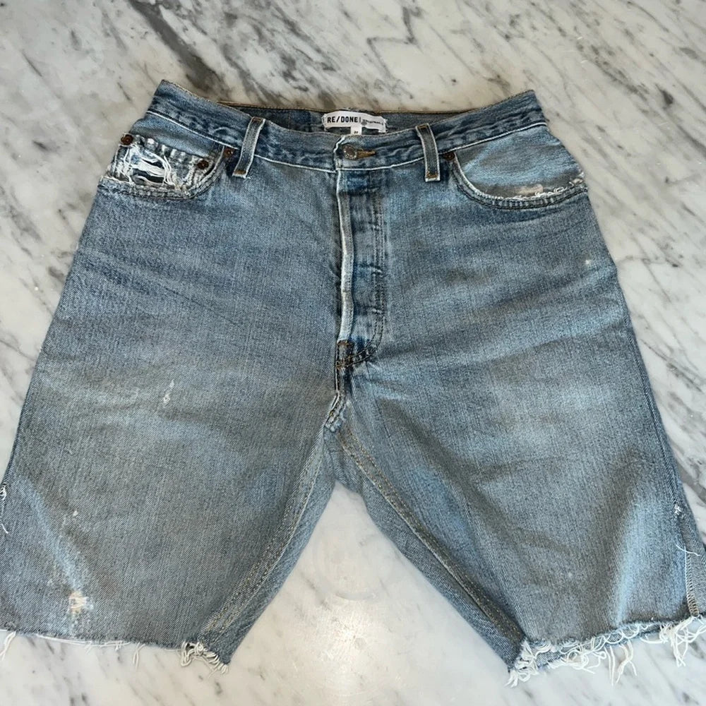 Re/Done Jean Shorts