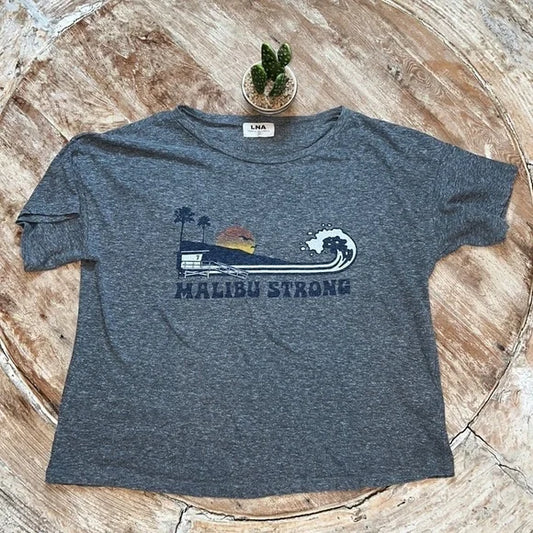 MALIBU STRONG Vintage Vibe T Shirt, Size S