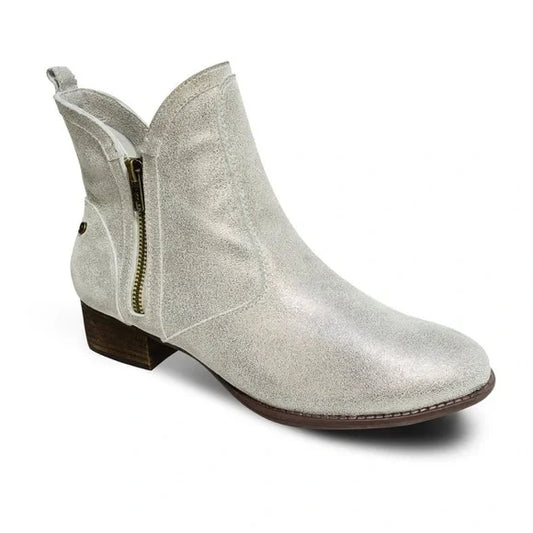 REVERE Siena Gold Wash Metallic Bootie, 7