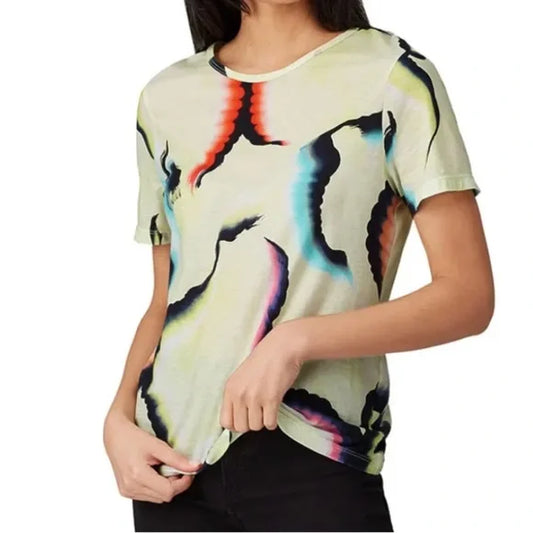 ALC Watercolor Graphic Printed Tee, Size L