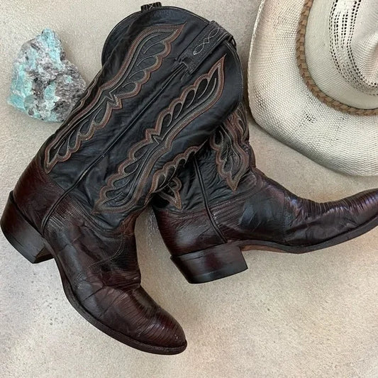 VINTAGE TONY LAMA | Men's Cowboy Boots Size 9.5EE