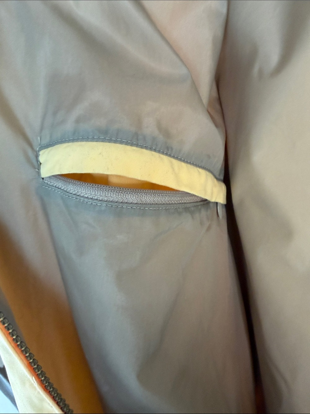 LA LOVING Vintage 1990s Newport Crest Zip Jacket Butter Yellow 2XL
