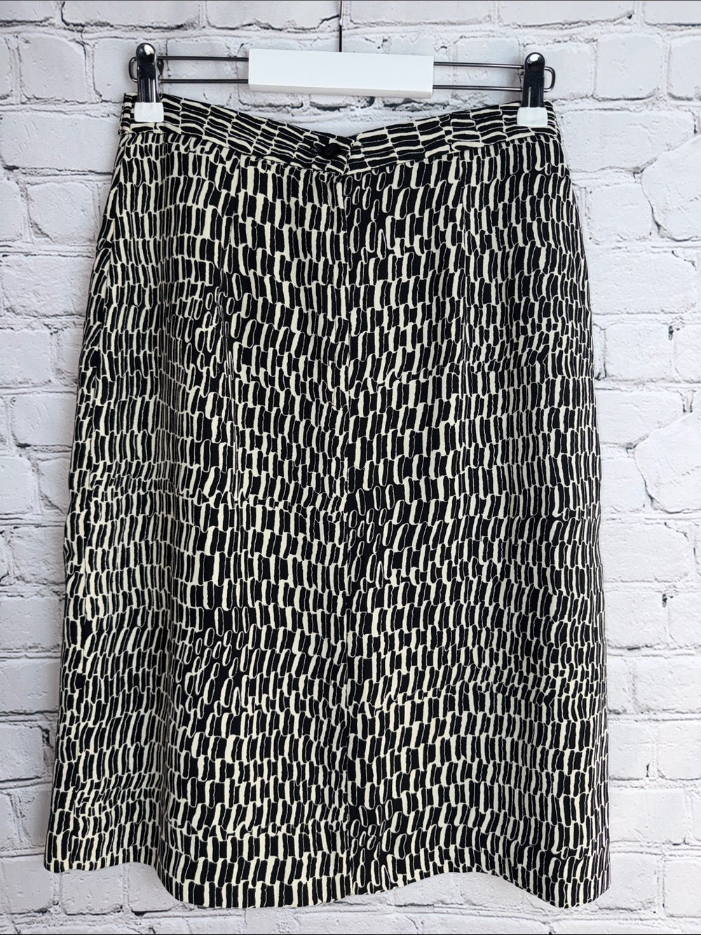 VINTAGE OSCAR MAXX Geometric Tie Waist A-Line Skirt 10