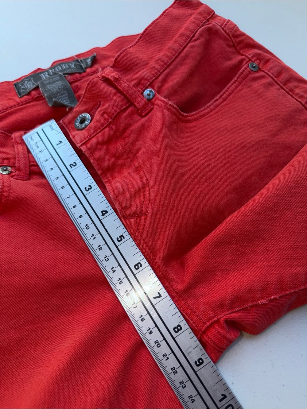 RUGBY RALPH LAUREN Bright Red Super Skinny Jeans | Pirate Patch | Collectible De