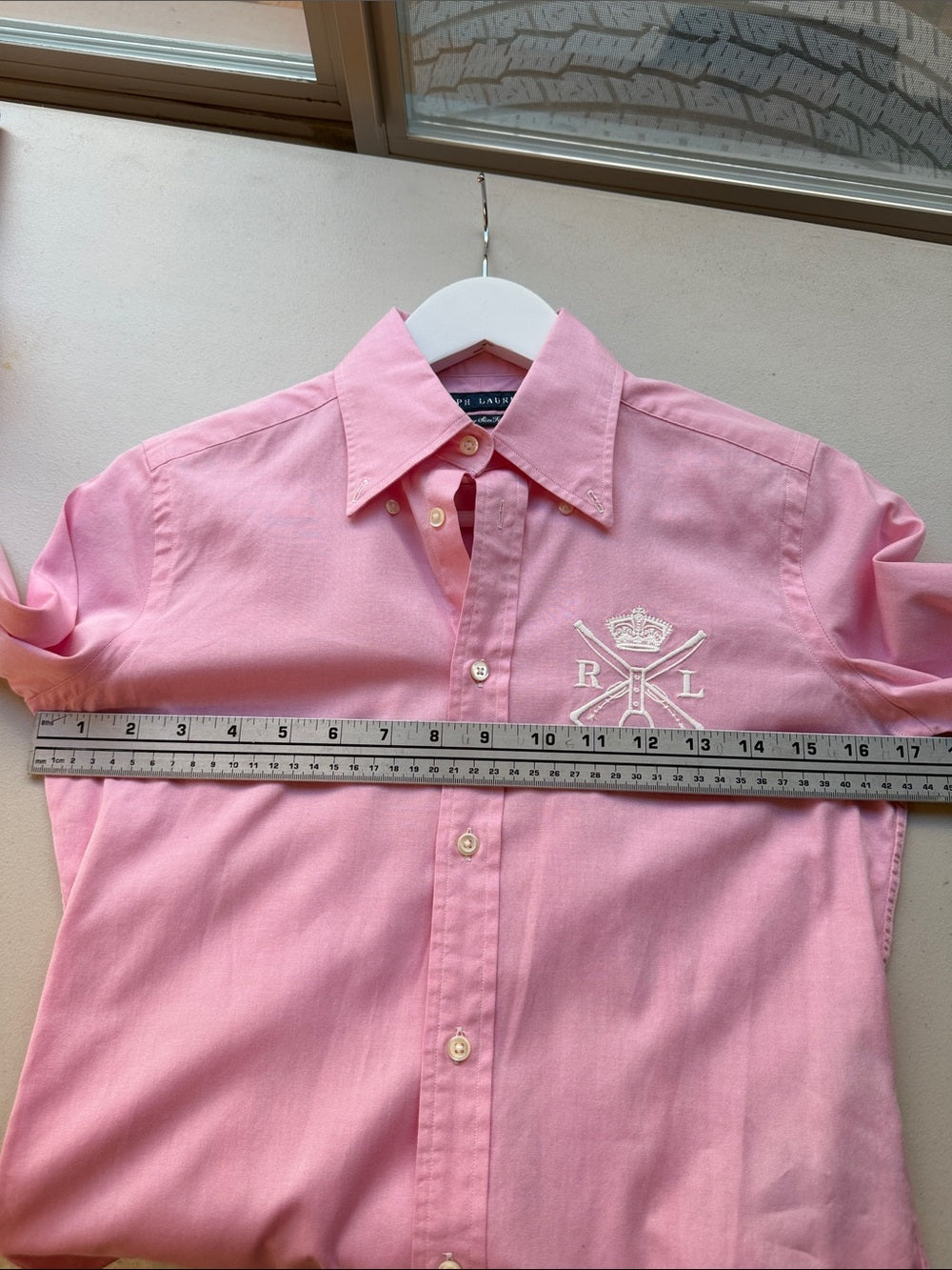 Ralph Lauren Light Pink Crest Button-Down Shirt