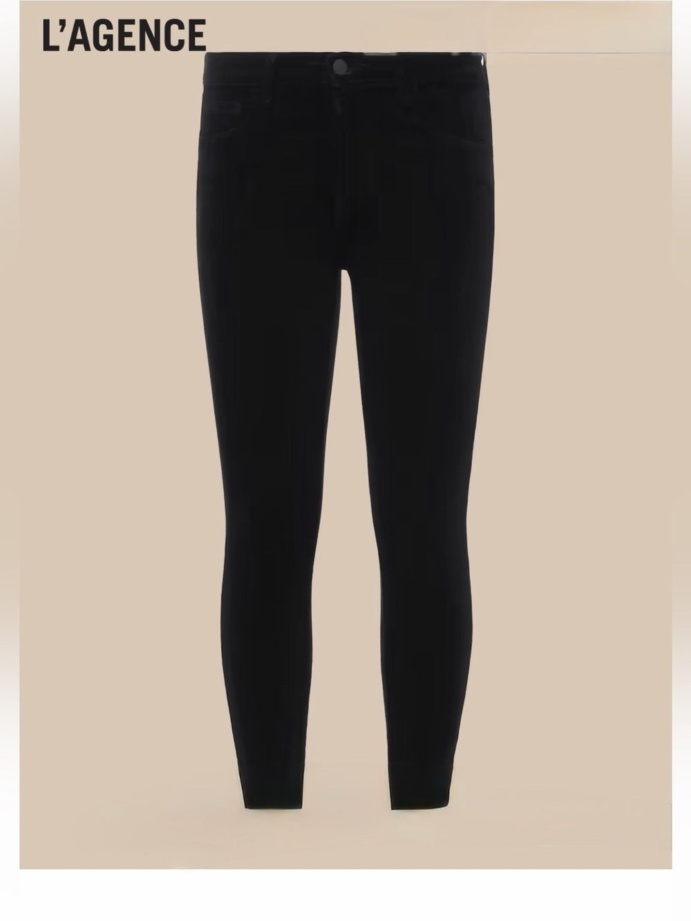 L'AGENCE Margot Black Cropped Skinny Jean 27