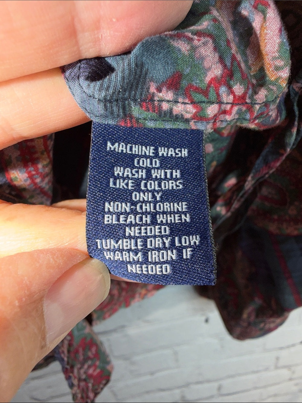 RALPH LAUREN Chaps Multi‑Color Paisley & Tartan Button-Up Shirt S