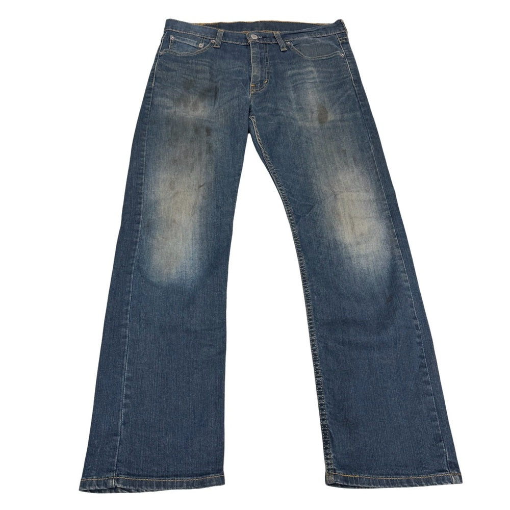 LEVI’S 513 Slim Straight Distressed Jeans 30x30 Mechanic Workwear Look