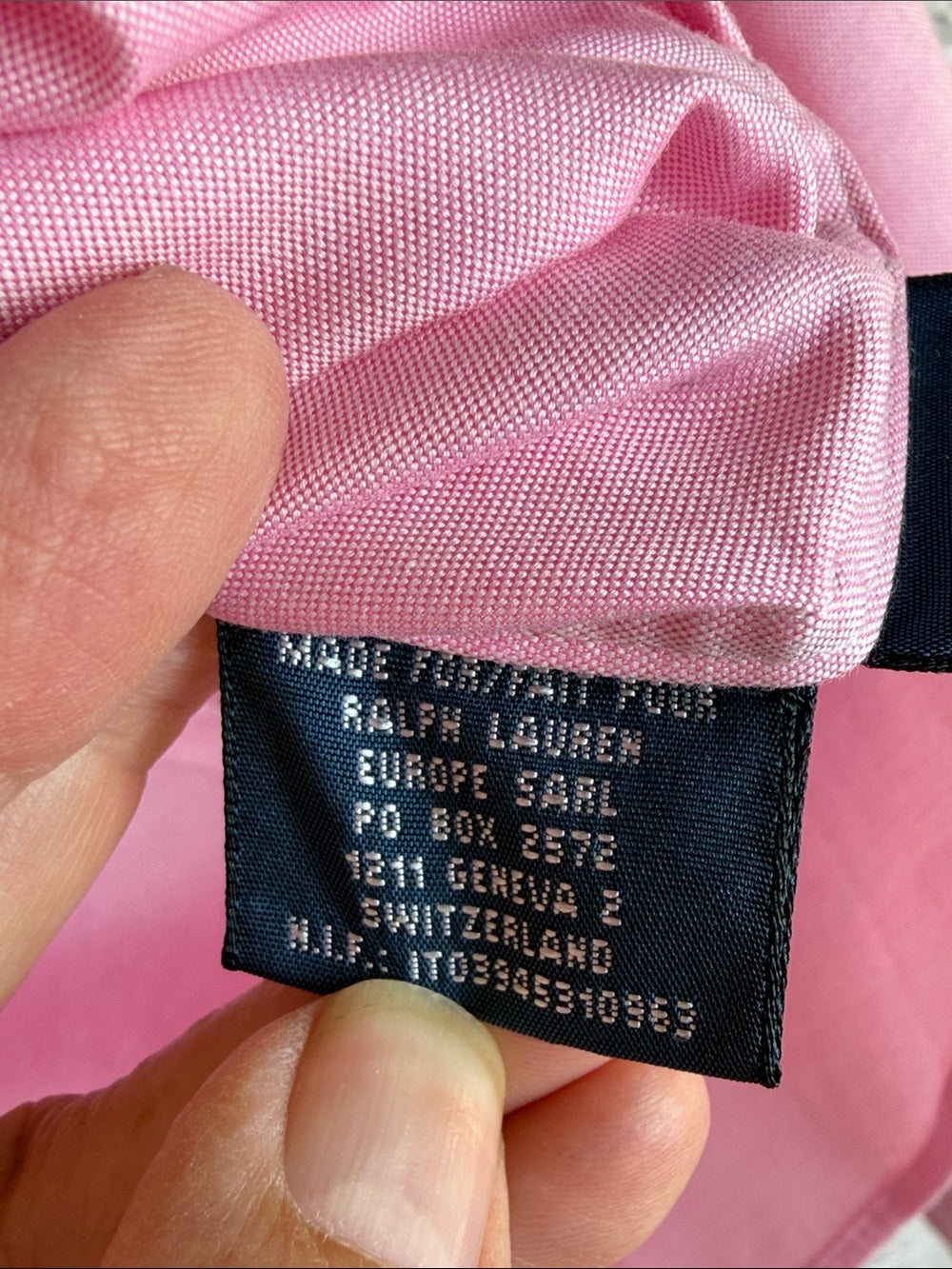 Ralph Lauren Light Pink Crest Button-Down Shirt