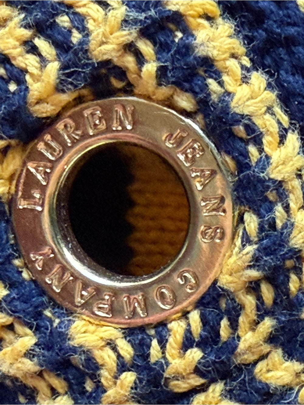 LRL Lauren Jeans Co Ribbed Striped Sweater Patches Crest LogoBoat Neck