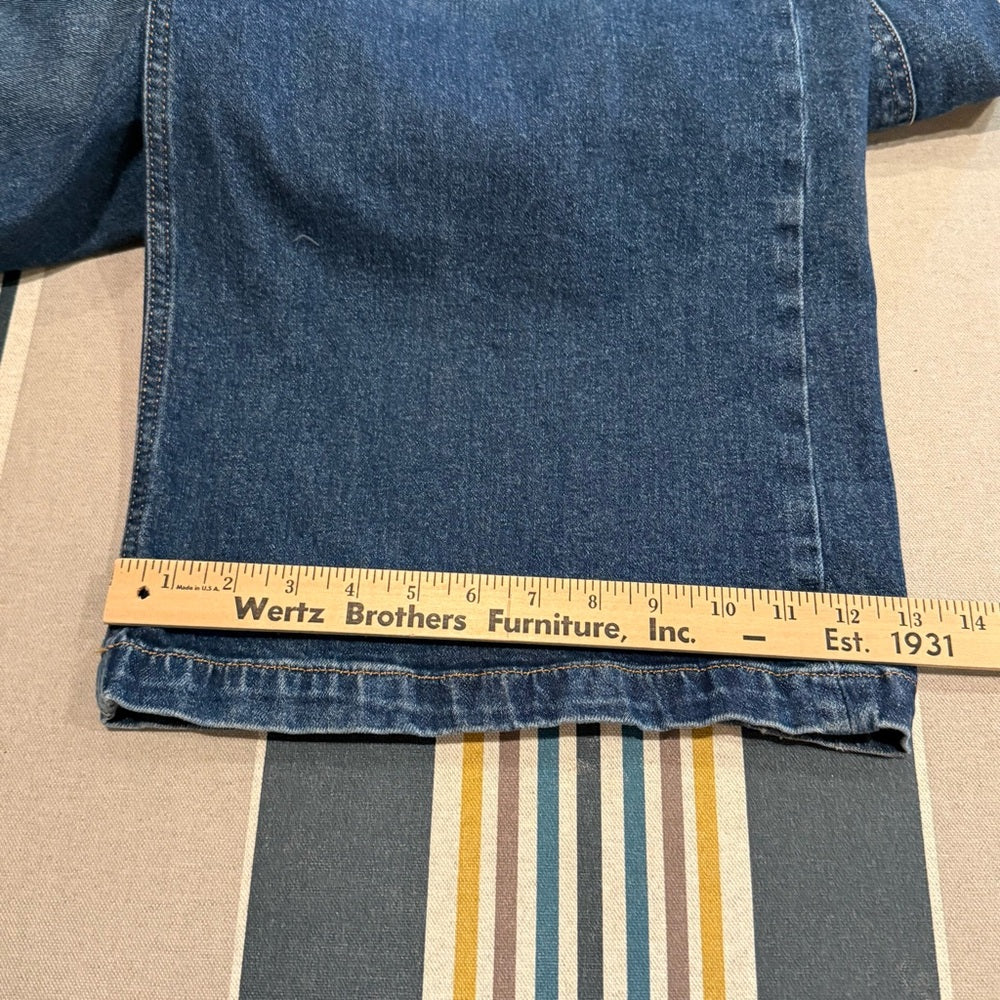 GAP Stride High Rise Wide Leg Jeans Dark Wash Denim 35x30