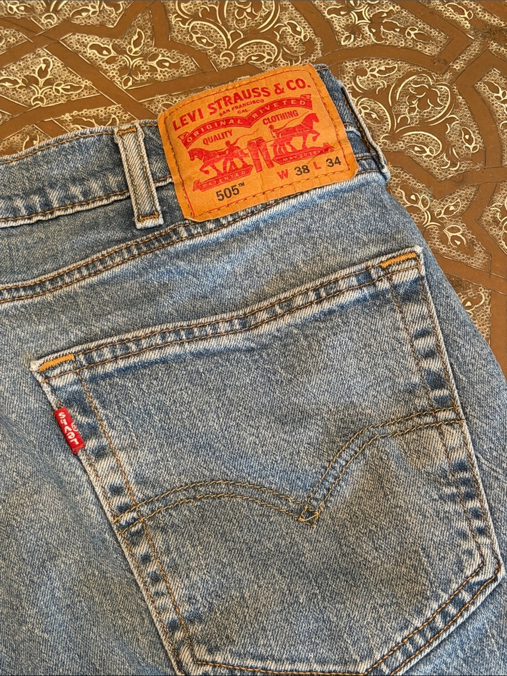 Levi’s 505 Cutoff Denim Jorts | Men’s 38 | Vintage Wash Y2K Skater Shorts