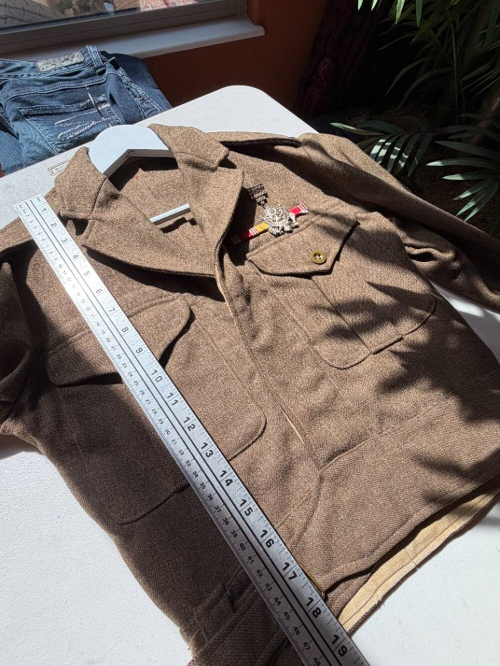 VINTAGE 1961 Battle Wool Military Jacket British Commonwealth Army
