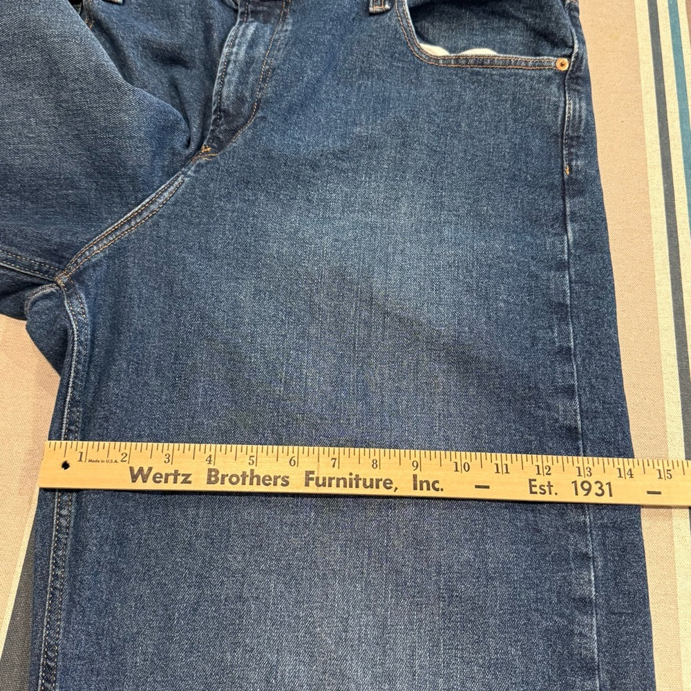 GAP Stride High Rise Wide Leg Jeans Dark Wash Denim 35x30