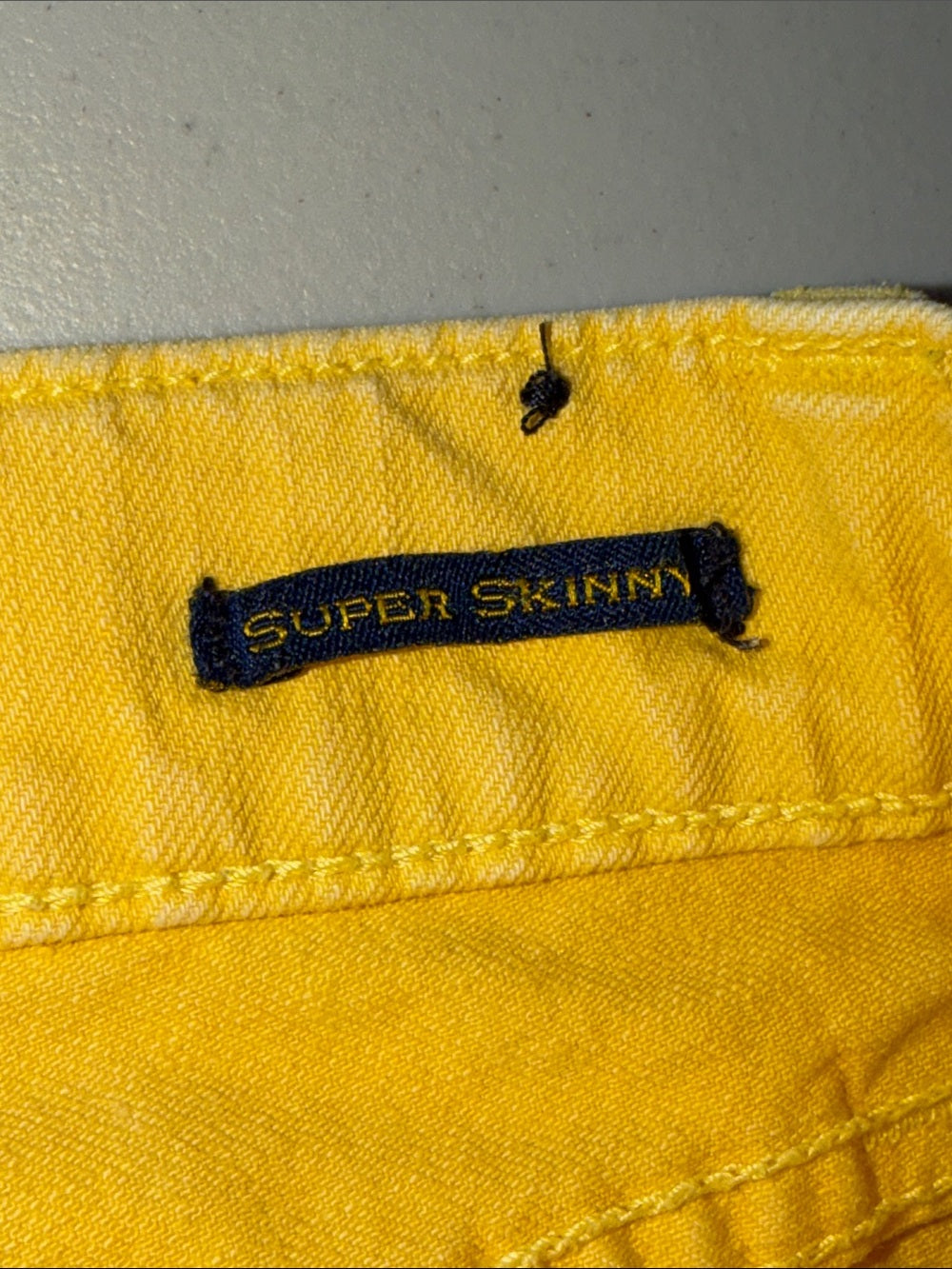 RUGBY RALPH LAUREN Bright Yellow Super Skinny Jeans | Collectible Designer Denim