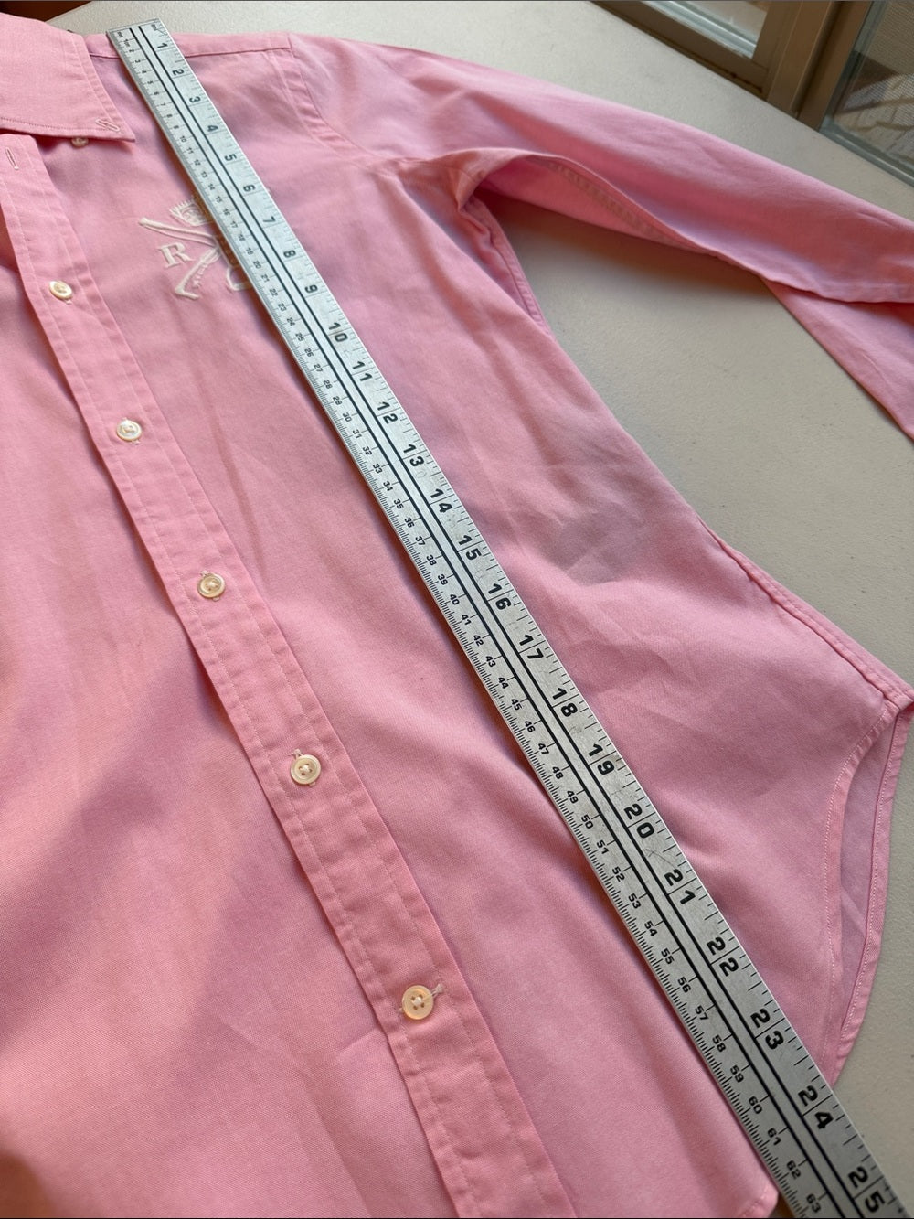 Ralph Lauren Light Pink Crest Button-Down Shirt