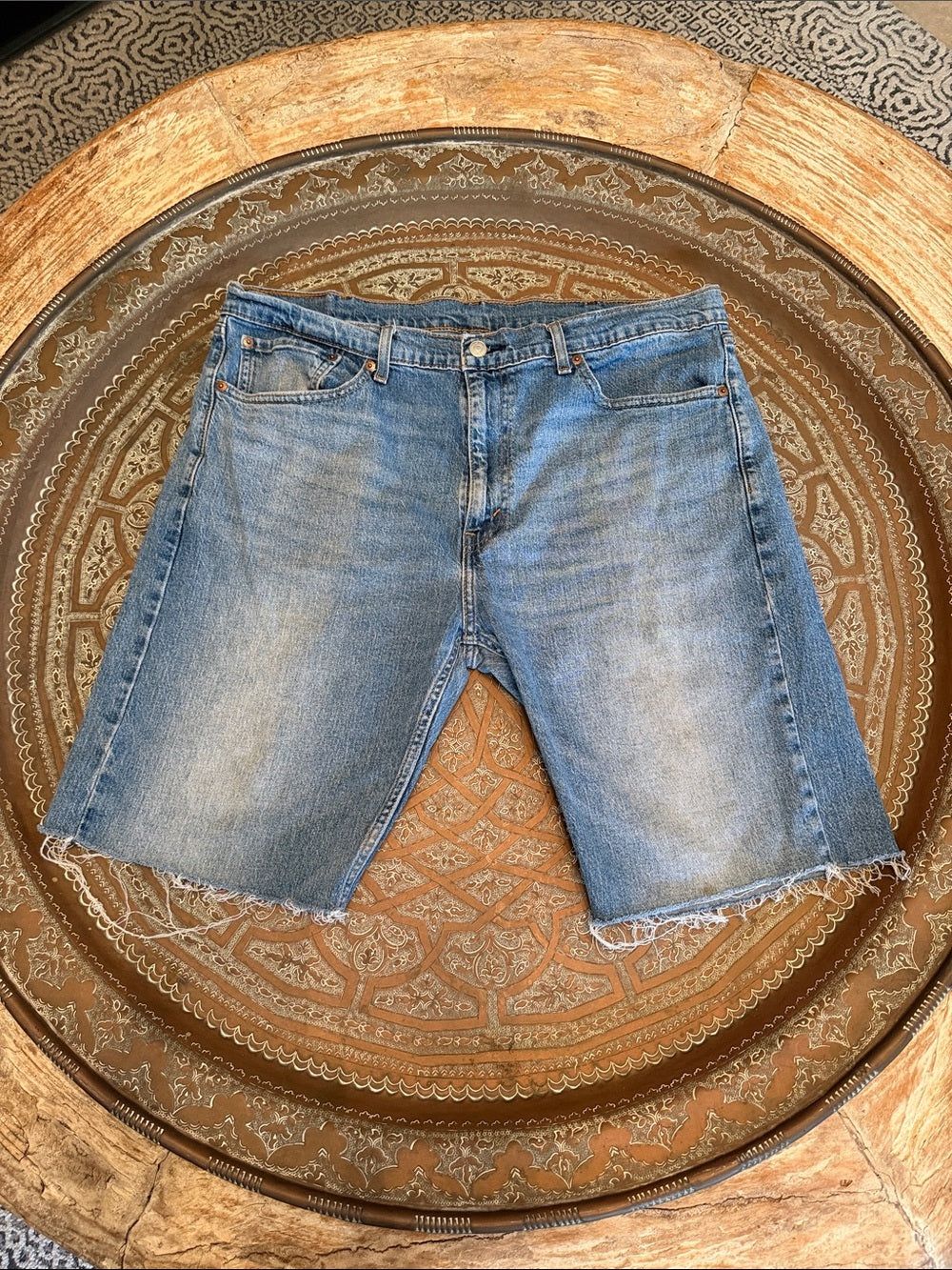 Levi’s 505 Cutoff Denim Jorts | Men’s 38 | Vintage Wash Y2K Skater Shorts