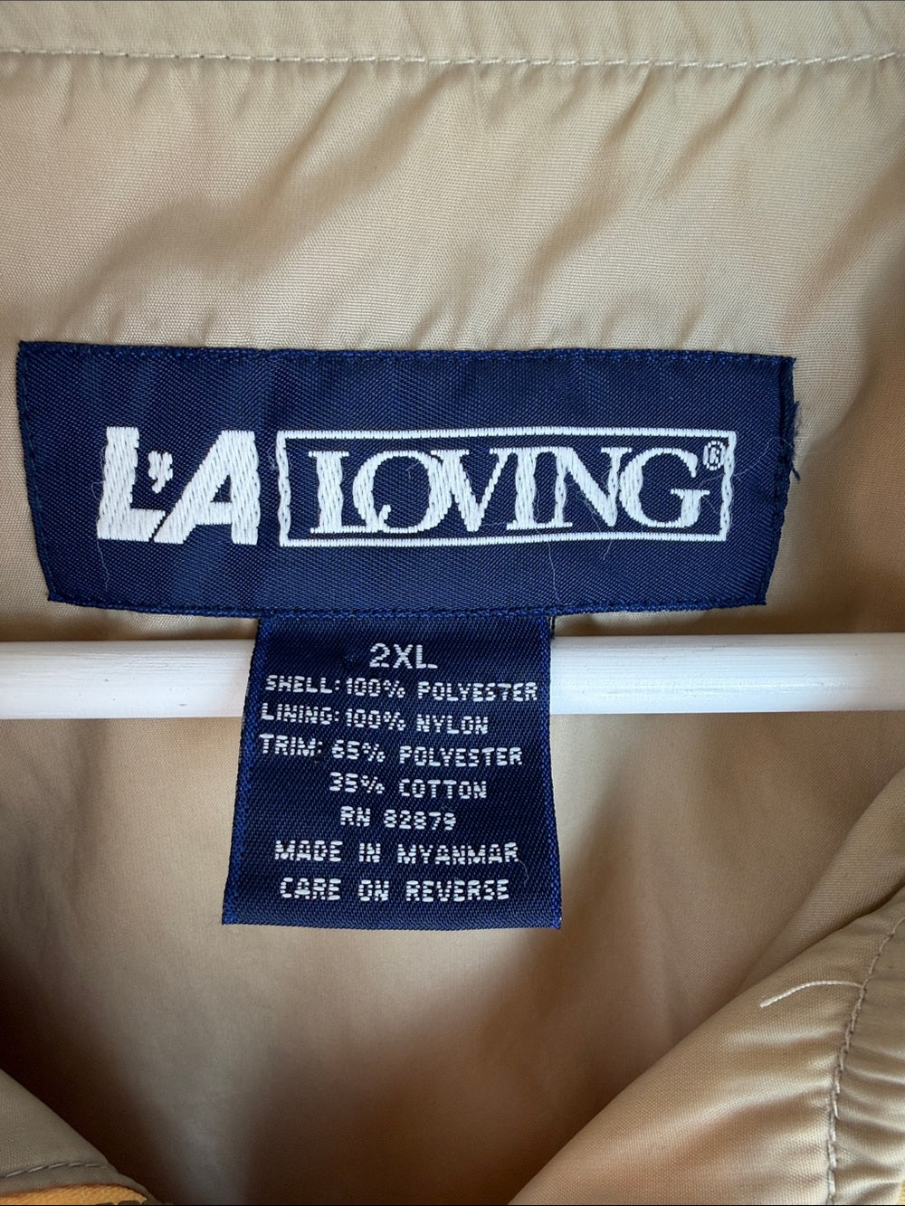 LA LOVING Vintage 1990s Newport Crest Zip Jacket Butter Yellow 2XL