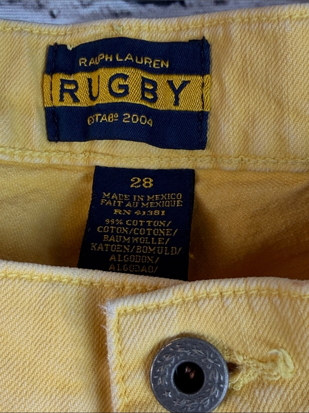 RUGBY RALPH LAUREN Bright Yellow Super Skinny Jeans | Collectible Designer Denim