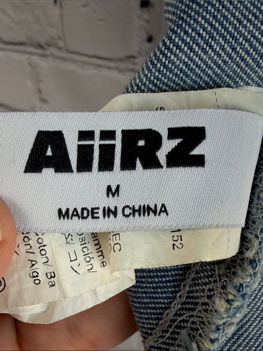 AIIRZ Sleeveless Denim Peplum Top | Corset Panel Tank | Zip-Back | Y2K M