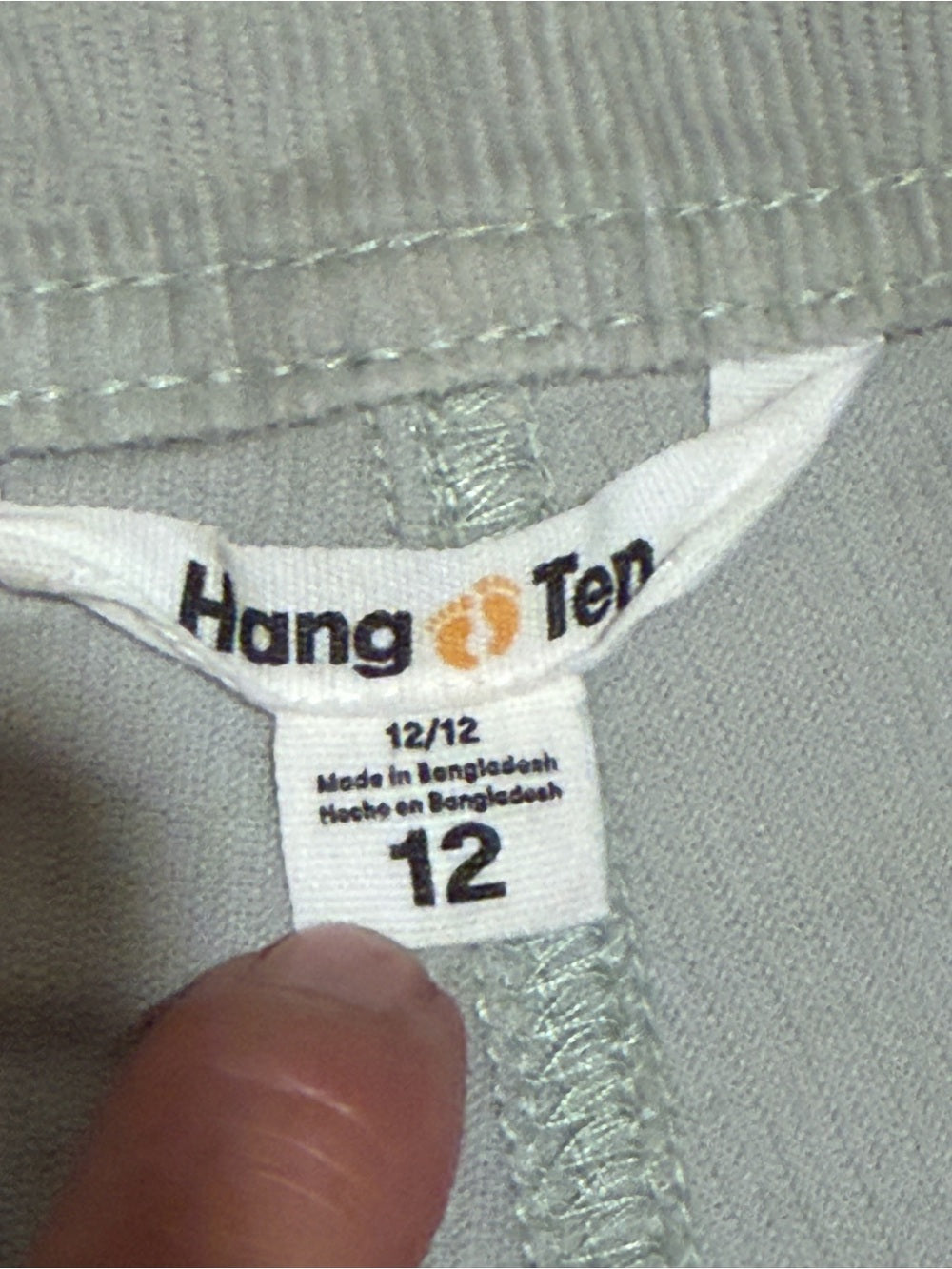 HANG TEN Sage Green Corduroy Women's Shorts