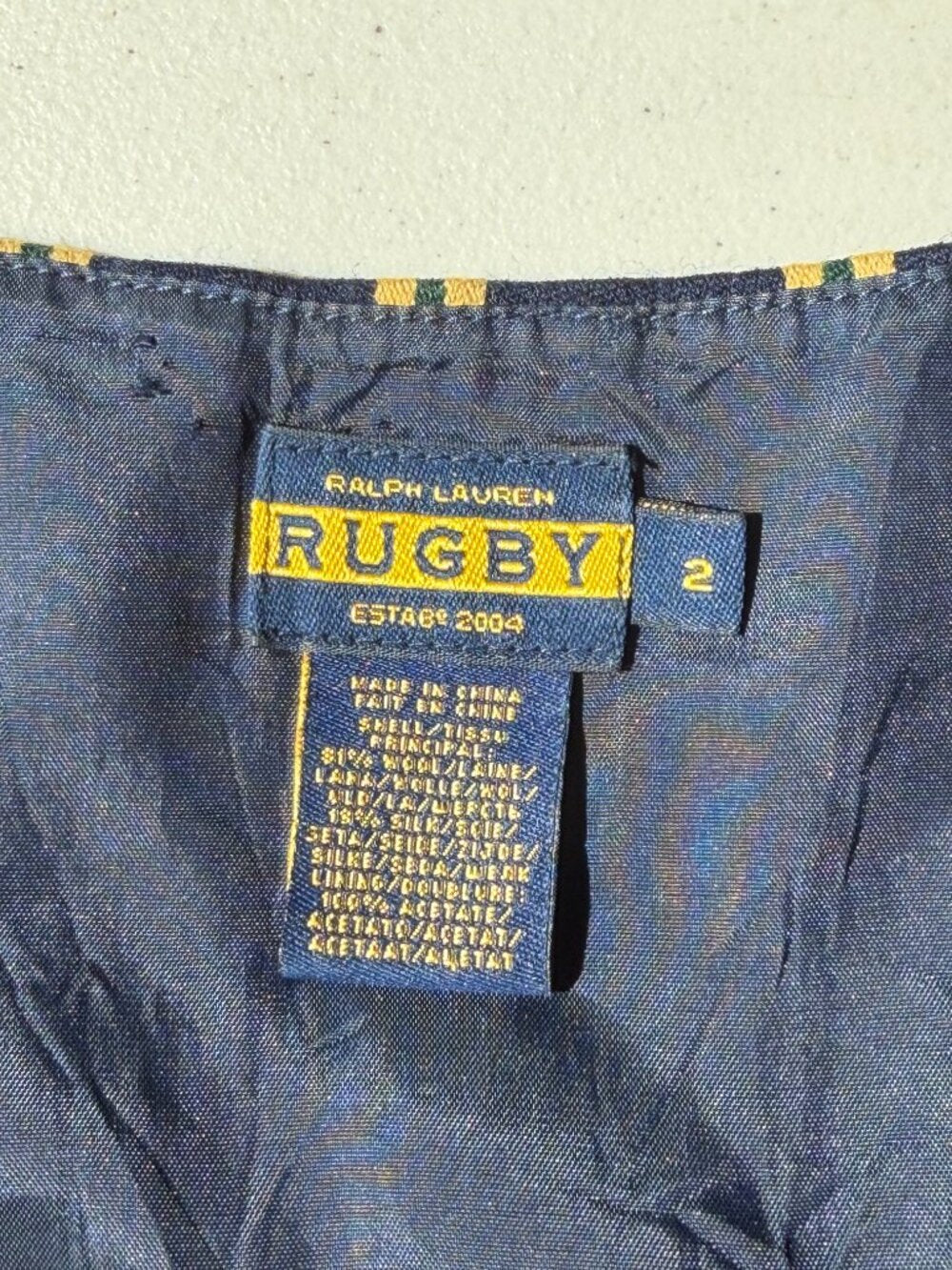 RALPH LAUREN RUGBY 2004 Navy Vest