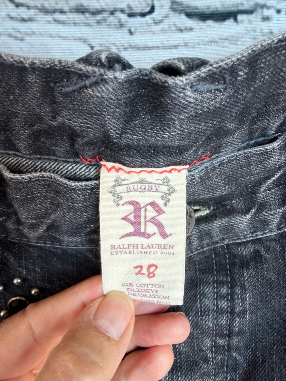 RUGBY RALPH LAUREN Black Bootcut Jeans | Special Issue | Collectible Denim | 28